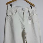 ZARA NWT Wide-Leg High-Rise Jeans White Size 14 Photo 8