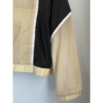 Zyia NWT  Active Black and Tan Color Block Zipper Jacket S Nylon Zip Up Athletic Photo 3