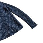 Moth Anthropologie Blue Wool Alpaca Pullover Cotton Sweater Zipper Size Medium Photo 8