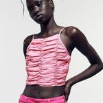 ZARA NWT  DRAPED CROP TOP RUCHED DETAILING BLOGGERS FAV XS Photo 0