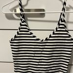 Aritzia  Sunday Best Black & White Stripe Bodysuit Photo 5