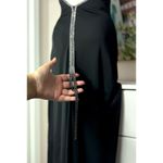 J’adore Black Diamante Halter Maxi Bodycon Dress Strappy Back Size Small Photo 5