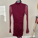 House Of CB  'Lucasta'‎ Mulberry Gathered Mini Dress NWOT M Photo 4