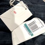 Good American Denim Dark Wash Cropped Jeans, Blue Size 24 New w/Tag Retail $155 Photo 6