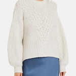 Saylor Keltie Pom-Pom Fisherman Sweater Sz XS Photo 0