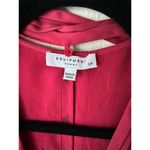 Equipment NWT  Femme Shirt in Raspberry red with Removable Neck Tie, Size S Photo 2