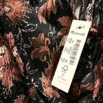 Madewell Deep V-Neck Ruffled Floral Wide Leg Jumpsuit in Pampas Blooms Size XS Photo 5