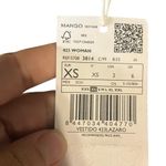 Mango  BLACK ASYMMETRIC BOW MAXI DRESS WITH SLIT XS NEW $129.99 #758 Photo 12