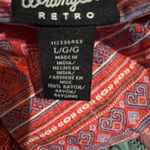 Wrangler  Red Patterned Midi Dress Photo 3