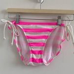 Old Navy  Pink & White Striped Bikini Bottom Size M New Without Tag Photo 0