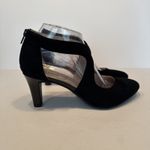 Life Stride  Heels Giovanna Micro Suede Black‎ Neutral Preppy Womens Size 8.5 Photo 1