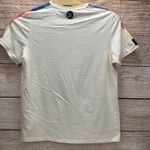 Puma Go For Iconic Tee Pristine Cream XXL Colorblock Sleeve Logo Shirt NWT Photo 1