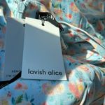 Lavish Lice NWT lavish Alice Aria tie floral poplin cotton midi flare dress spring Photo 4