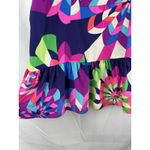 Julie Brown NYC Colorful Mod Silk Peplum Preppy Tank Size Small Photo 5