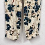 Talula Aritzia  Green Cream Floral Strapless Jumpsuit Womens S Jogger Beachy Vaca Photo 8