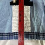 Allsport Denim Jean Shirt Size Large Longsleeve Women Snowman Applique Granny Blue Photo 7