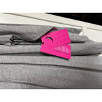 Yogalicious Womens Top Size 2X Gray Drape Faux Wrap Cowl Neck Heather Tunic NEW Photo 2