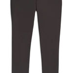 We Wore What  chocolate brown lace up leggings Photo 0