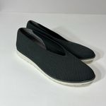 Eileen Fisher  The Heaven Stretch Wedge Slip-On Shoes Flats Graphite Weaved 9.5 Photo 9