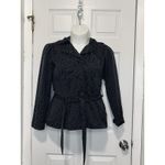 Cynthia Rowley New York Women’s black Cheetah Print jacket size M Lightweight Photo 8