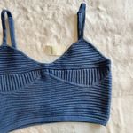 Aerie NWT  Blue Cropped Sweater Corset Tank - Size: Small Photo 6