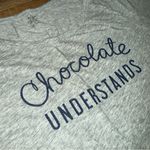 Old Navy  “Chocolate Understands” Women’s Gray Crewneck Tee Photo 6