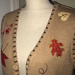 Holiday Editions small fall leaves harvest vest Tan Photo 3