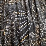 Paani Boho Black Prairie Metallic Abstract Print Tiered Maxi Flowy Dress Photo 4