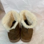 Dearfoams ‎ SMALL EU 35 BROWN SUEDE/FUR BOOTIES PREOWNED Photo 4