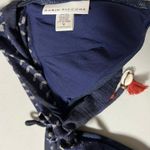 Robin Piccone Navy Blue Seashell Shells Tassels Halter Bikini Swim Top Designer Bathing Suit Luxury Swimwear Size M 🐚 Photo 2