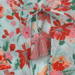 J.Crew  Womens XXS Floral Print Maxi Dress Long Sleeve Tassel Tie Neck‎ Photo 2