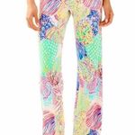 Lilly Pulitzer Georgia May Palazzo Pants in Roar of the Seas Print Multi Size M Photo 0