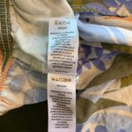 Tahari Linen Wide Leg Pants Medium Floral Leaf Print Elastic Waist Resort Boho Photo 4