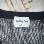 Aritzia Sunday Best  Navy/White Patterned Sweatervest Photo 1