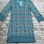 Coolibar Sun Protection Oceanside Tunic Dress Size S Stretch Turquoise UPF 50 Size M Photo 0
