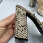 Pretty Little Thing Grey Faux Snake Print Chunky Heels Clear Straps Womens 7.5 Photo 1