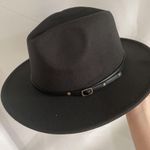 Black Cotton Felt Cowboy Hat Photo 0