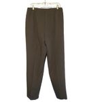 VINTAGE Dark Gray Pleated Women's Slacks With Black Belt Size 16, 33” Photo 9