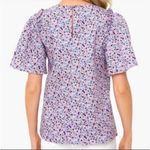 Tuckernuck  pomander place mollie floral puff flutter sleeve cotton spring blouse Photo 3