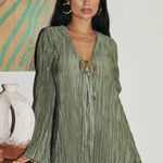 Princess Polly Sage Green Malop Mini Dress Photo 0