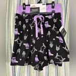 Halloween Spooky 2 Pair Black Purple Women’s Pajama Sleep Lounge Shorts NWT 3XL Size 3X Photo 0
