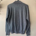 Vintage Metallic Silver Long Sleeve Turtle/High Neck Silver Top Size Small Photo 9