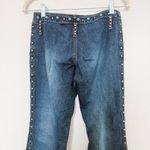 Vintage Y2K Laze Jeans Womens Low Rise Jeans Size S Blue Studded Flare Indie Photo 6