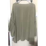 Southern Stitch  Peasant Embroidered Tunic Top Sage green sz XL flowy oversize Photo 3