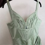 House Of CB HOUSE‎ OF CB FAYE PISTACHIO SATIN CORSET MIDI DRESS NWOT size L Photo 11