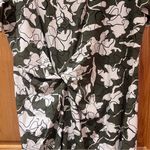 Tanya Taylor Ira Twisted Waist Cotton Shirt Midi Dress in Moss Green Size 1X Photo 9