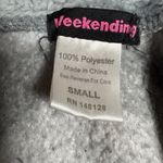 Weekending Sherpa Pullover Womens Small Black Gray 1/2 Zip Warm Long Sleeve Photo 4