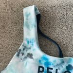 Peloton Diamond Tie Dye V Back Sports Bra in Blue Size Large Photo 4
