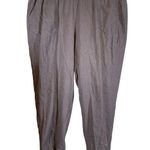 Anne Klein Women's  Brown Linen Blend Pockets Cuffed Pants Size XL EUC #0418 Photo 0