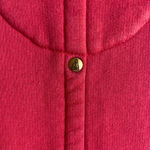 Neon Buddha Size Small Shaket Button Down Pink Boxy Boho Ornate Chunky Photo 1